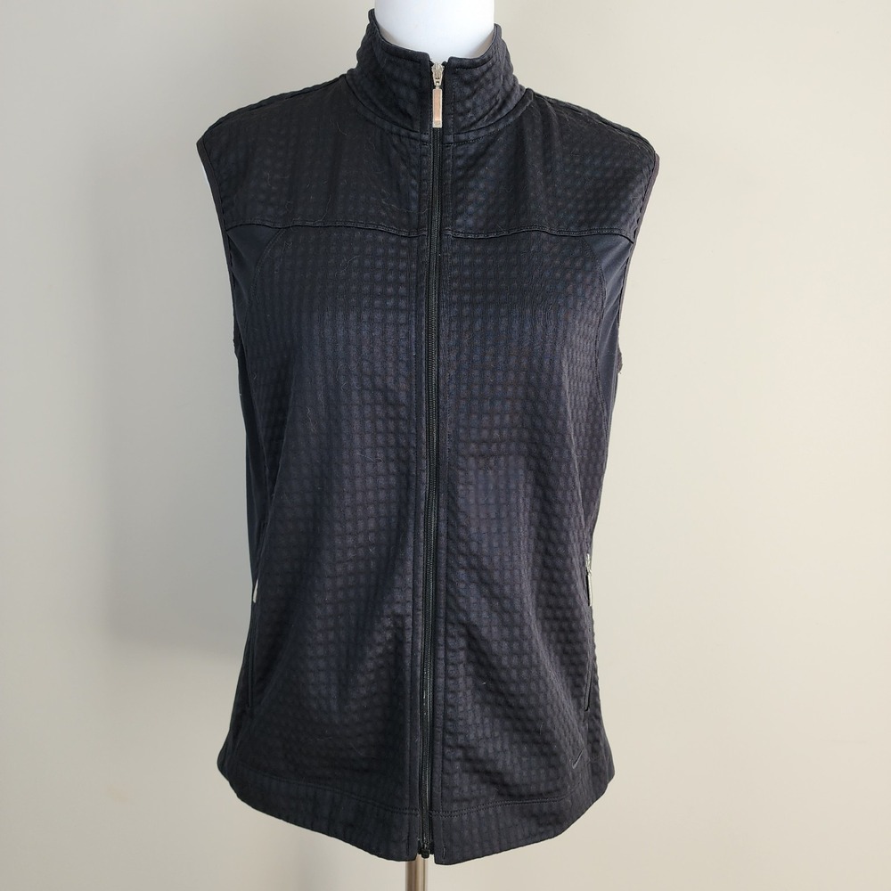 Nike Golf Fit Dri‎ Vest Womens Medium  Black Lightweight Golfing Outdoors Hiking